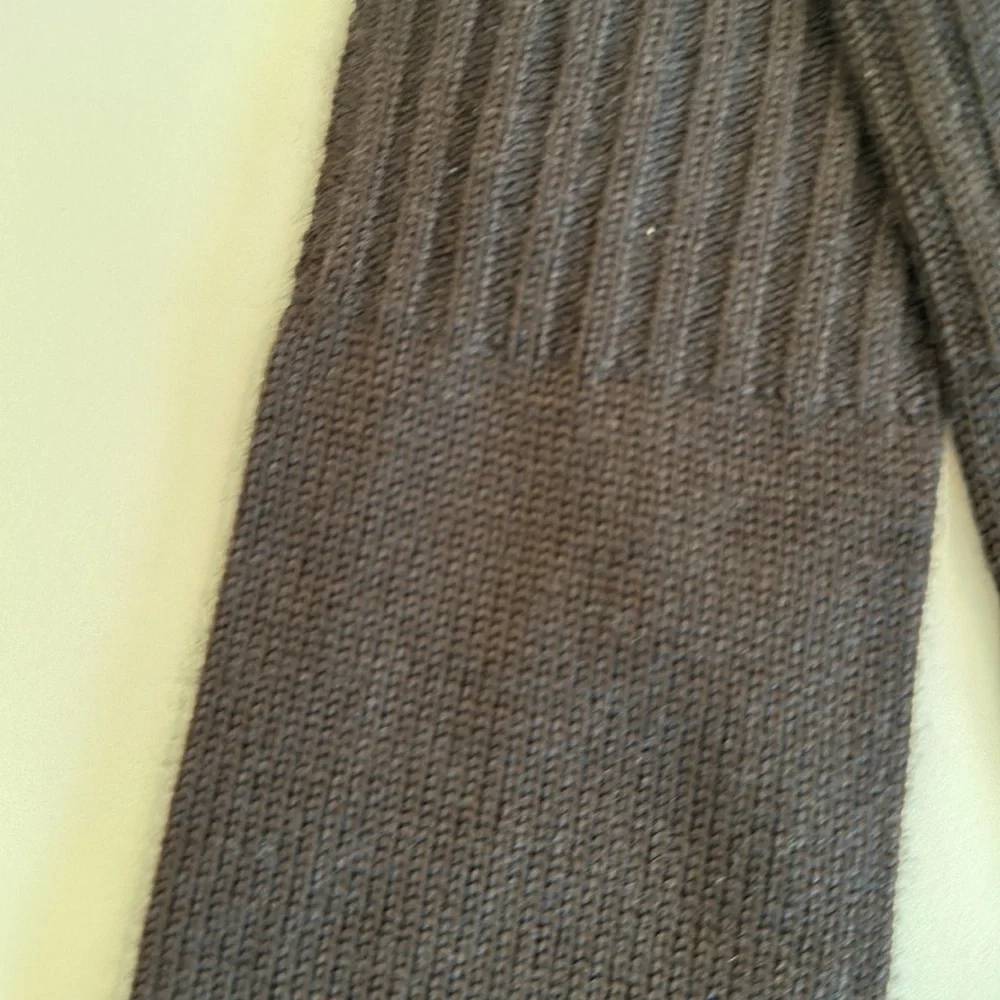 New PORTOLANO 100% Italian Merino Wool Gloves. One Size. Brown.